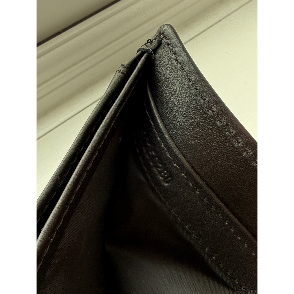 Boss Brand New 100% Pure Leather Black Wallet For Coins, Notes And Cards