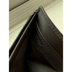 Boss Brand New 100% Pure Leather Black Wallet For Coins, Notes And Cards