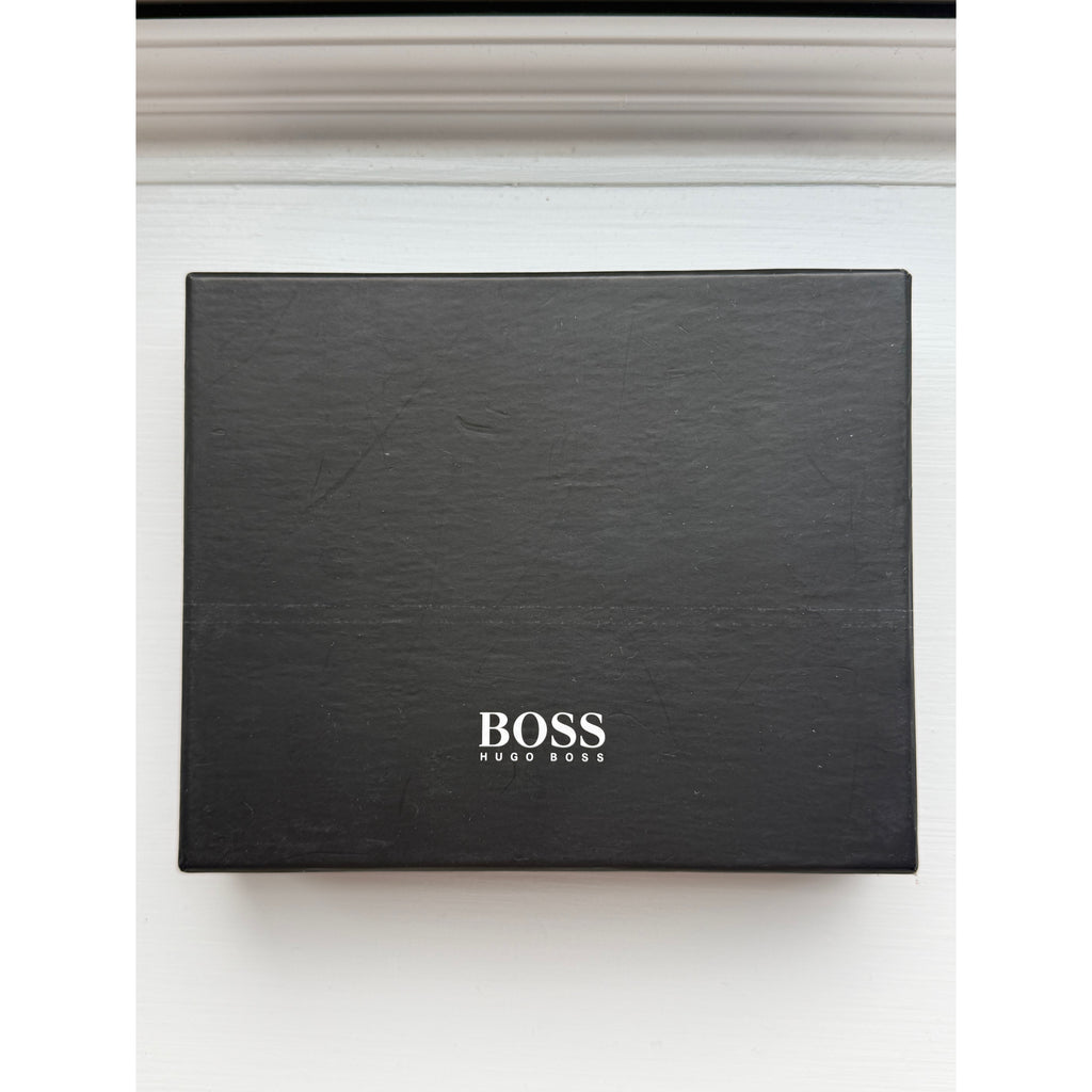 Boss Brand New 100% Pure Leather Black Wallet For Coins, Notes And Cards