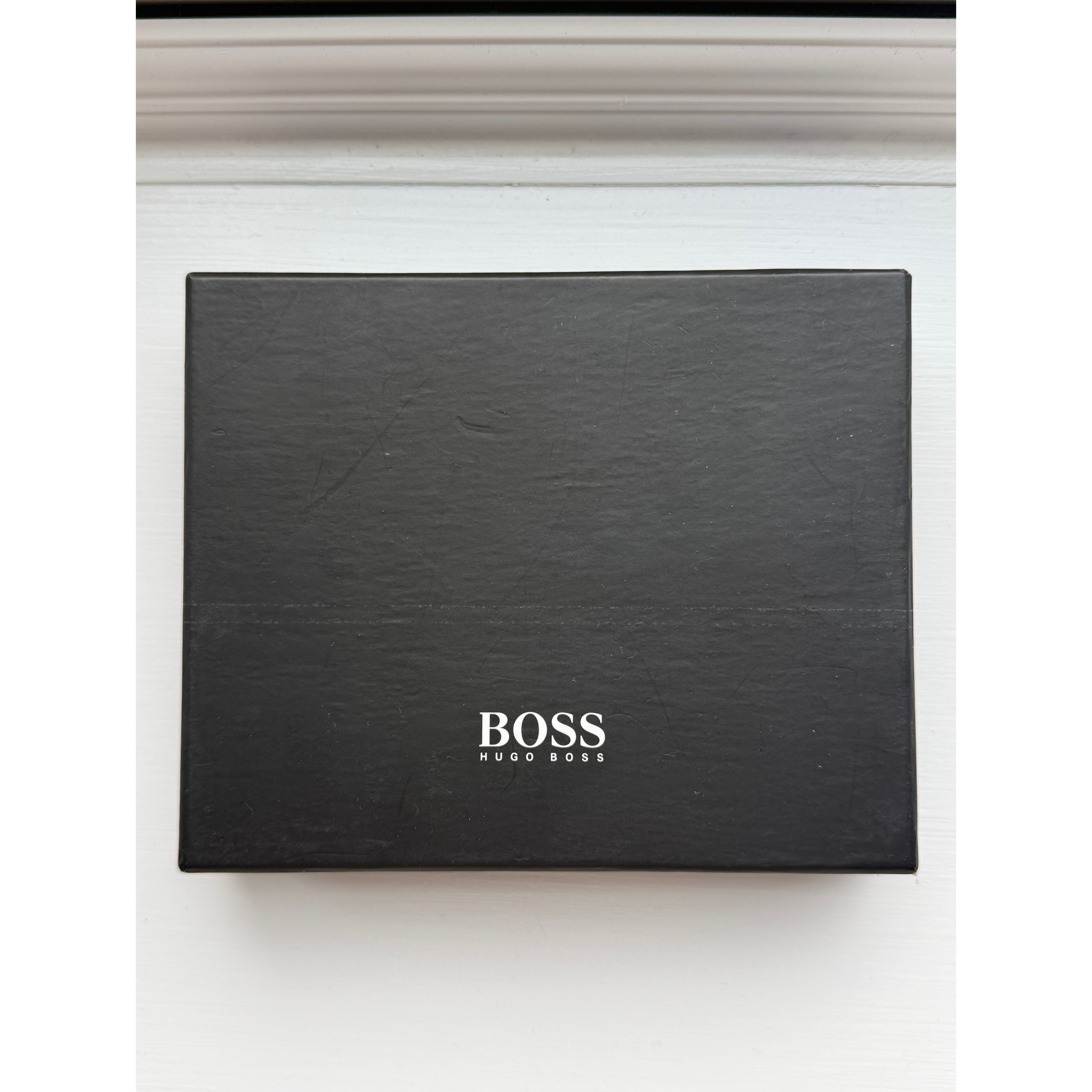 Boss Brand New 100% Pure Leather Black Wallet For Coins, Notes And Cards