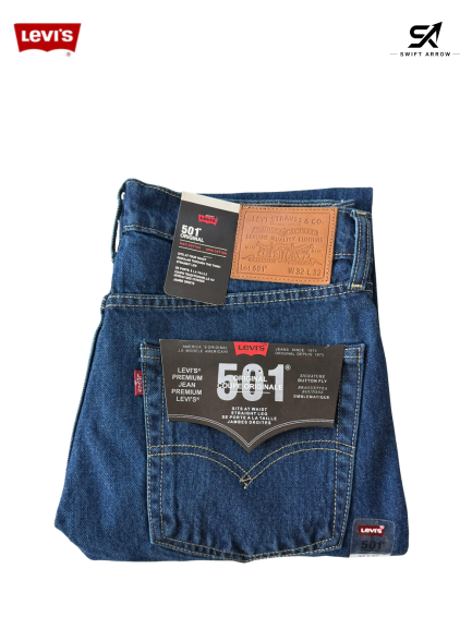 Levi’s 501 Original Fit Jeans – Classic Dark Blue Denim