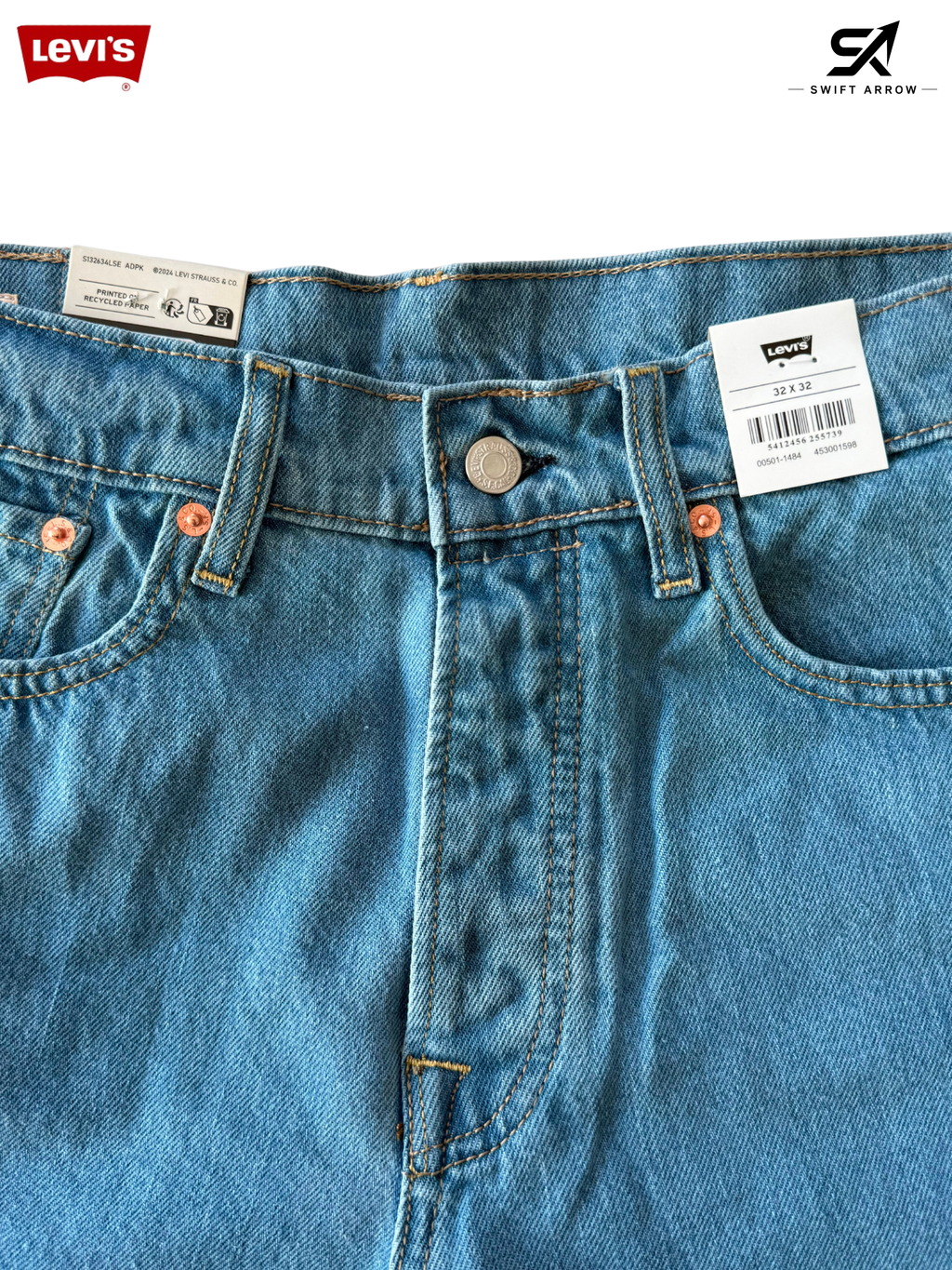 Levi’s 501 Original Fit Jeans – Classic Light Blue Denim