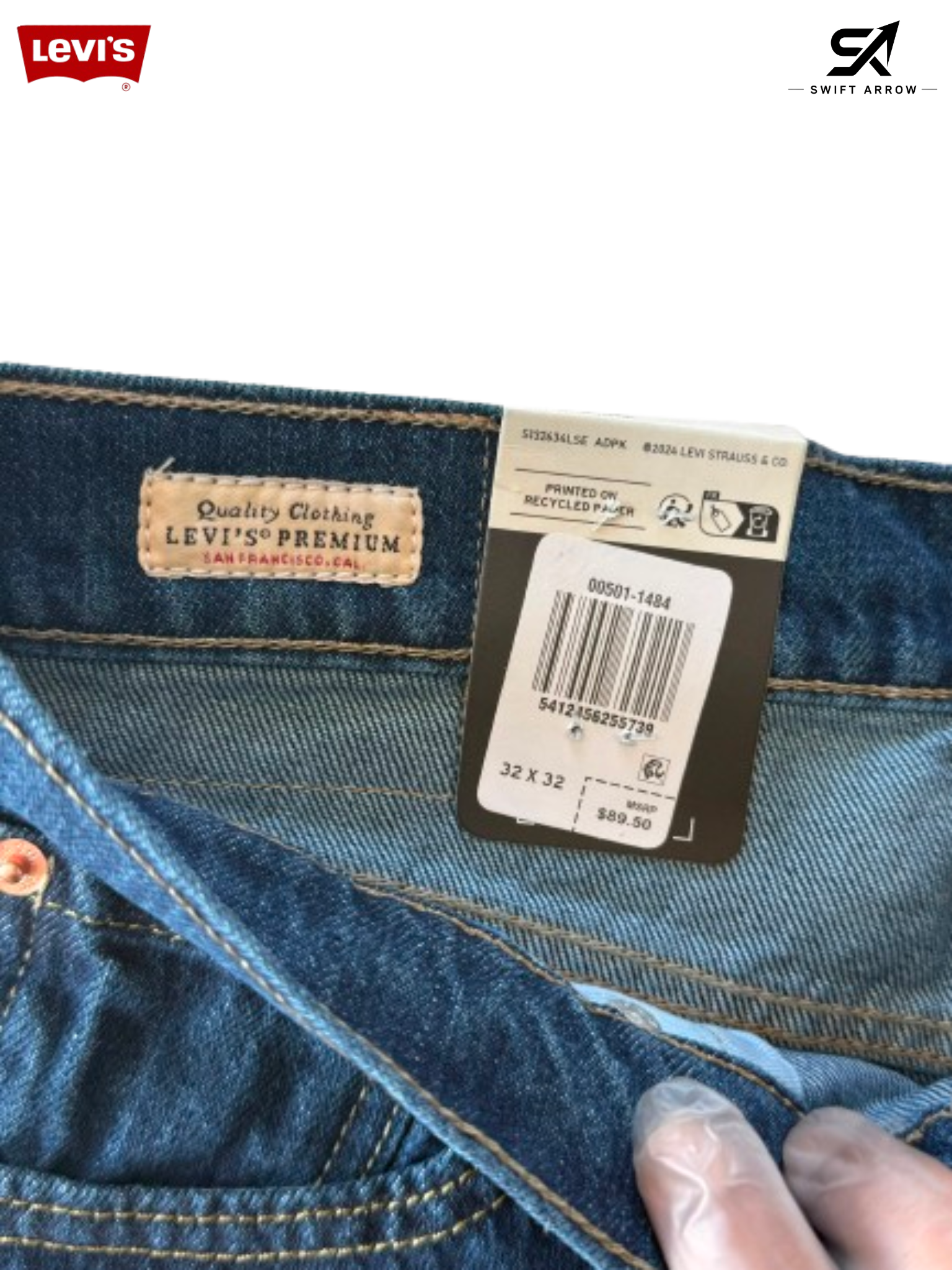 Levi’s 501 Original Fit Jeans – Classic Dark Blue Denim