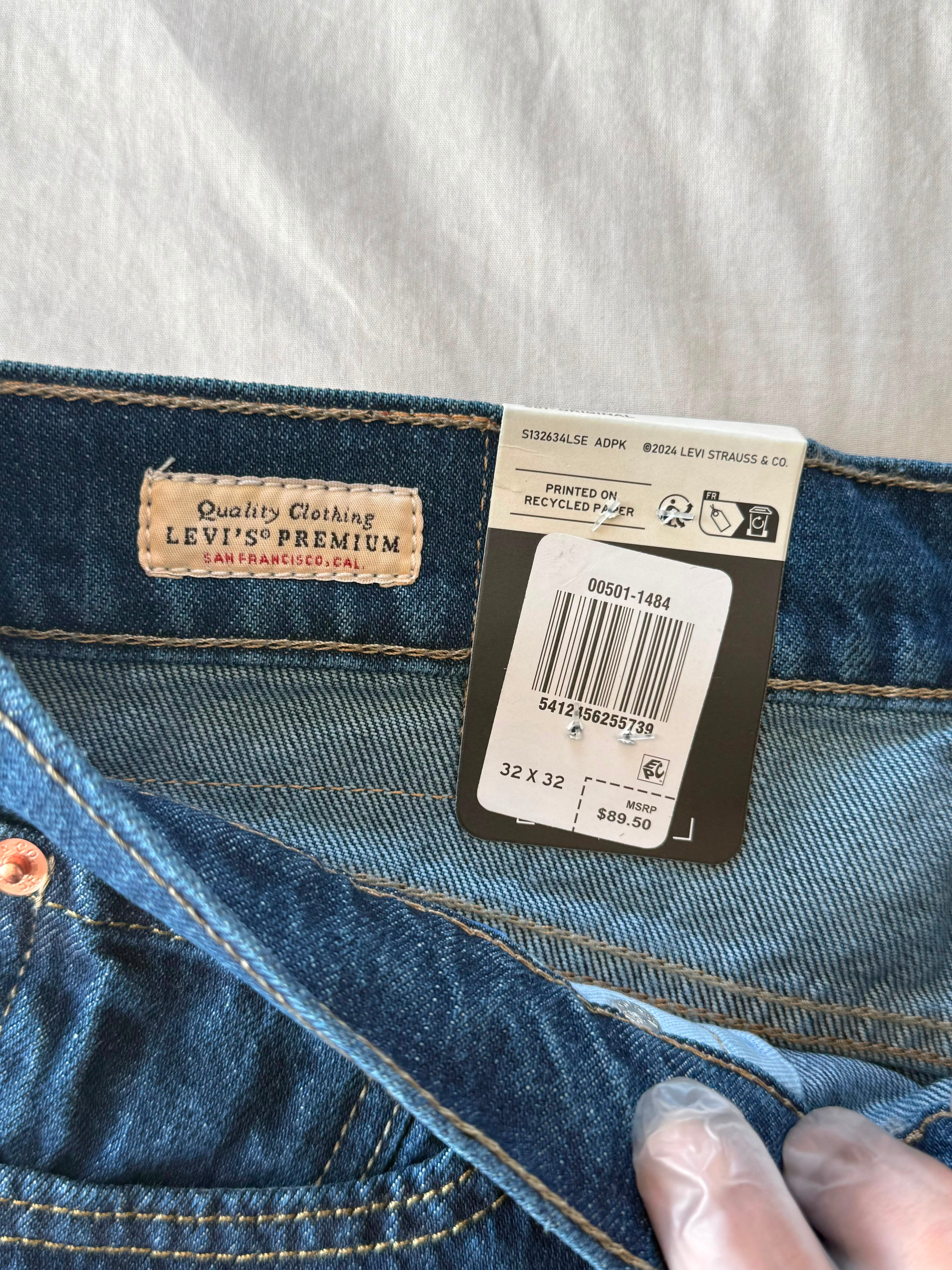 Levi’s 501 Original Fit Jeans – Classic Dark Blue Denim
